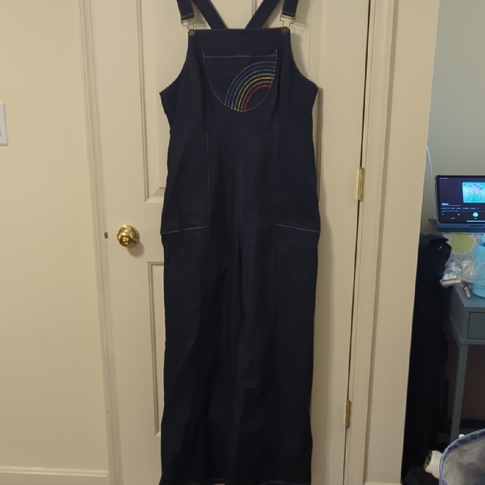 Modcloth Dark Blue Women's Jeans Overalls